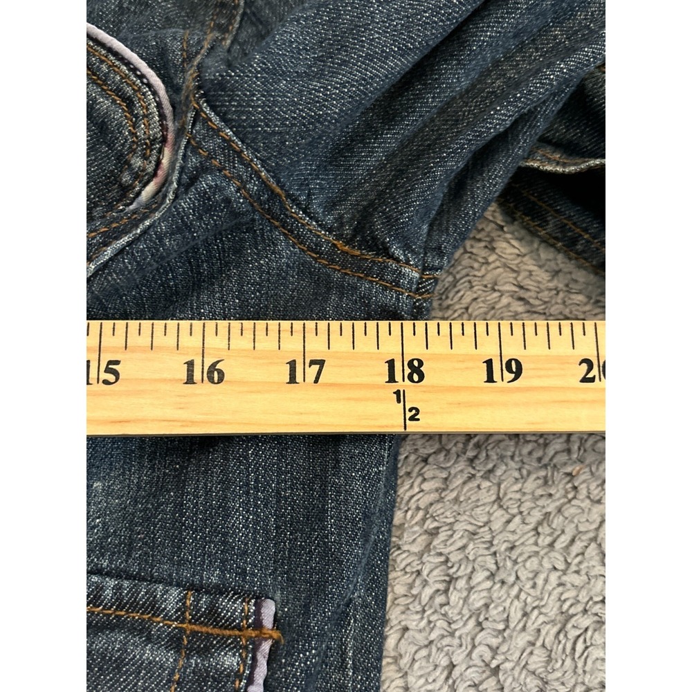 U.S. Polo Assn. Jeans Co Jean Jacket Womens Medium Trucker Blue Denim Pockets - Picture 3 of 6